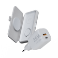 3in1 Opvouwbare Draadloze Oplader + 35W Snellader Bundel