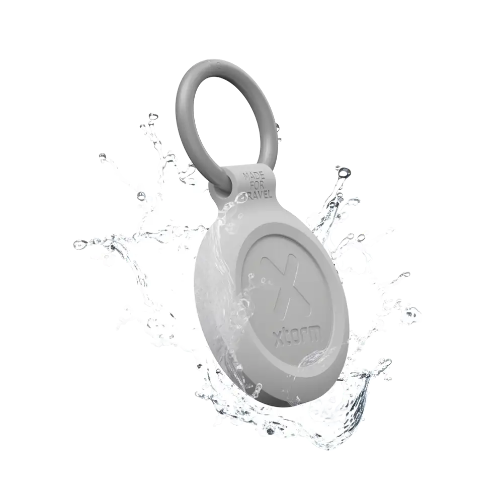 Xtorm TravelTag for iPhone (iOS) - Water-resistant - Ash White