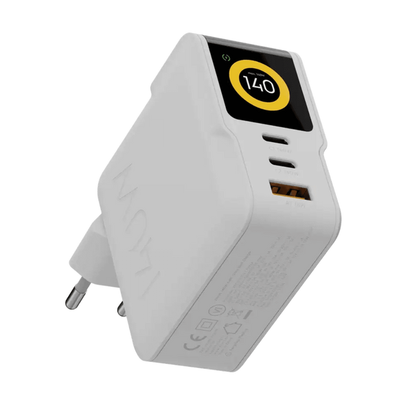 NextGen 140W Laptop Snellader - 3 poorten (2x USB-C PD + USB-A) - Dusk White - Xtorm NL