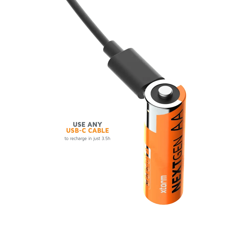 Oplaadbare AA Batterijen met USB - C - 4 pack - Xtorm NL