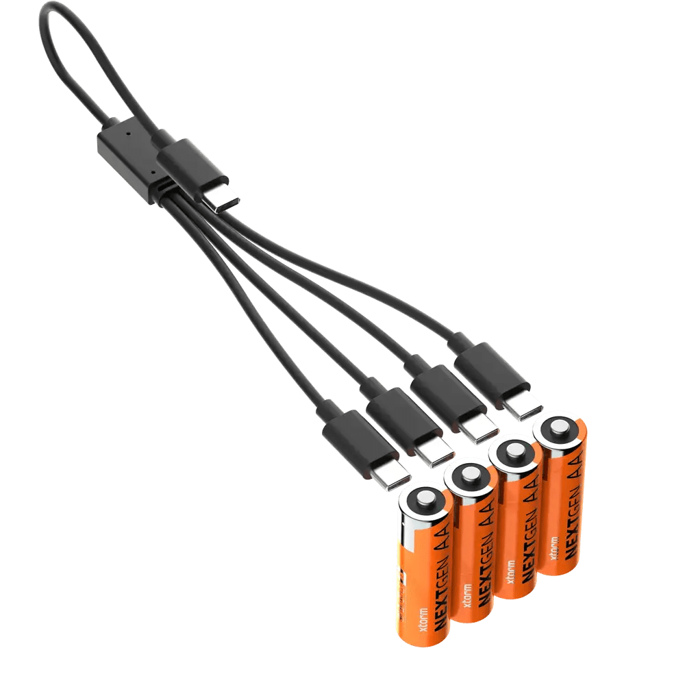Oplaadbare AA Batterijen met USB - C - 4 pack - Xtorm NL