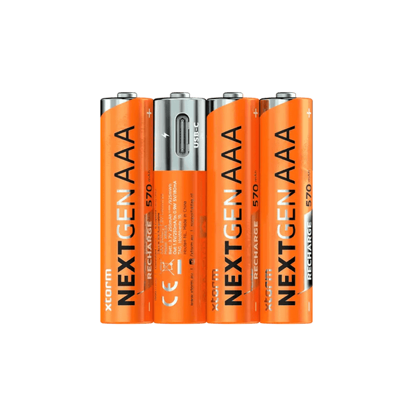 Oplaadbare AAA Batterijen met USB-C - 4 pack - Xtorm NL