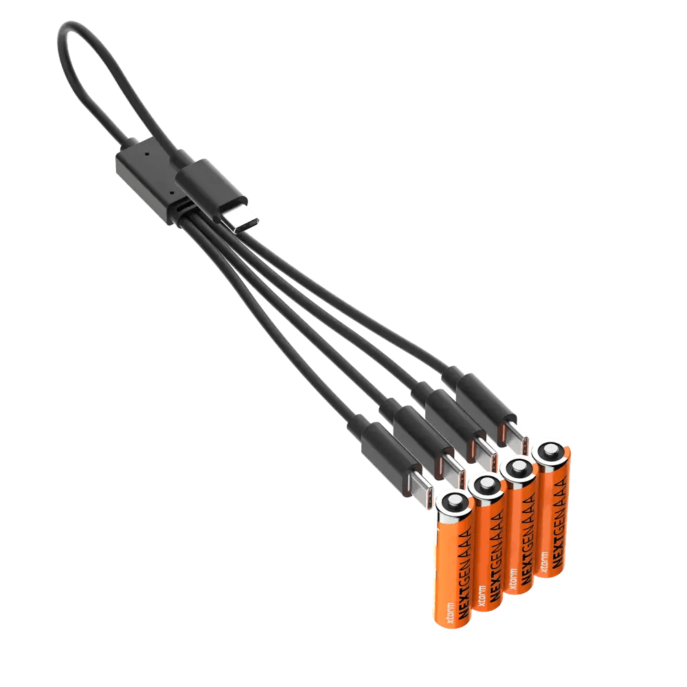 Oplaadbare AAA Batterijen met USB - C - 4 pack - Xtorm NL