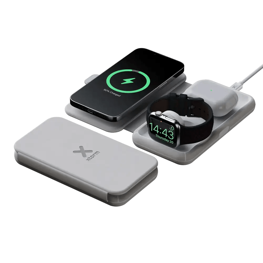 Opvouwbare Draadloze Oplader - 3 in 1 - Xtorm NL