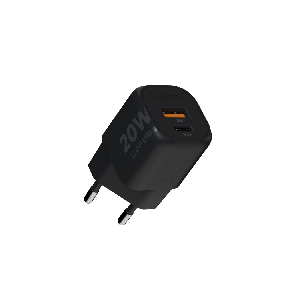 20W GaN2 Ultra Wall Charger - Black - Xtorm NL