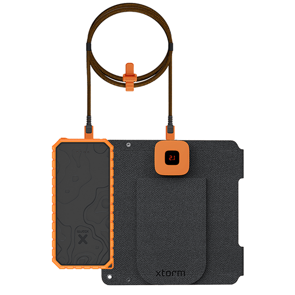 28W Draagbaar Zonnepaneel + Rugged Powerbank 20.000 mAh + USB-C PD kabel 240W Bundel - Xtorm NL