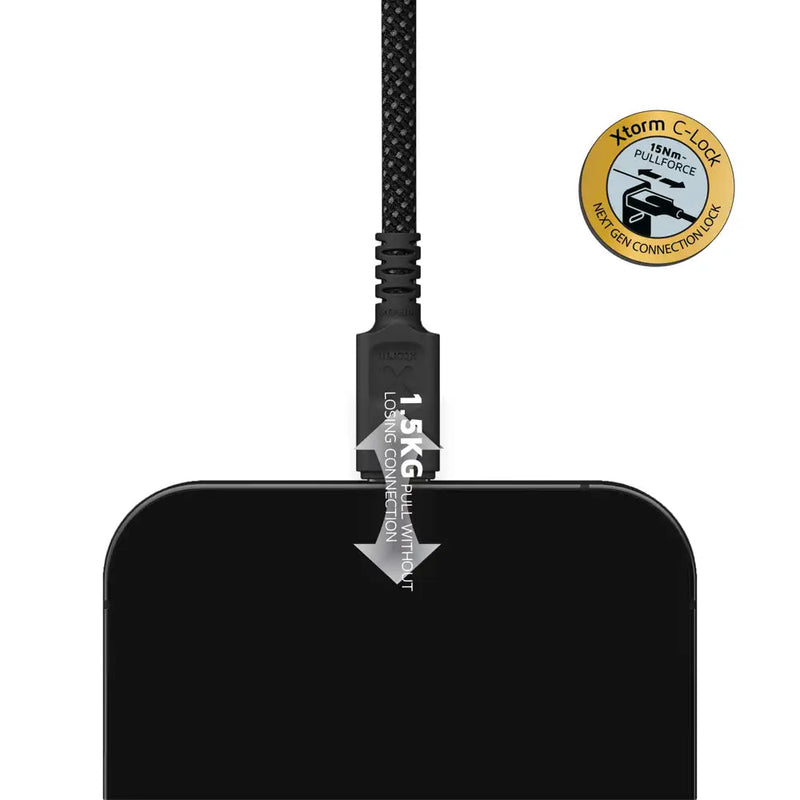 Xtorm TravelPro Magnetische USB-C PD Kabel 100W (1m) Black