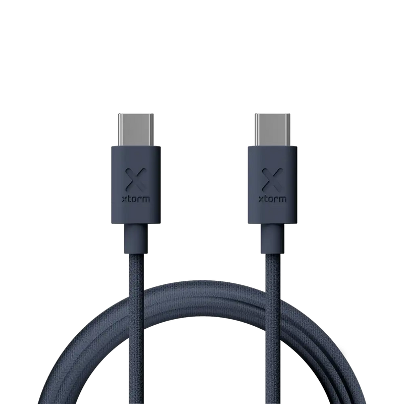 Go2 USB-C Kabel 100W - Gevlochten - 1 m - Blue