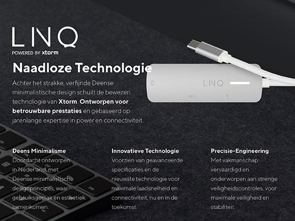 Naadloze Technologie. Achter het strakke, verfijnde Deense minimalistische design schuilt de bewezen technologie van Xtorm. Ontworpen voor betrouwbare prestaties en gebaseerd op jarenlange expertise in power en connectiviteit. Deens Minimalisme: Doordacht ontworpen in Nederland, met Deense minimalistische designprincipes, waar gebruiksgemak en esthetiek samenkomen