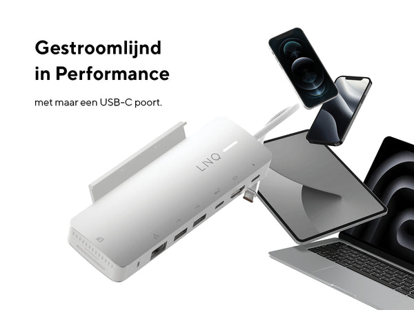 LINQ 9in1 SSD PRO USB-C Multipoort Hub 140W 13/13