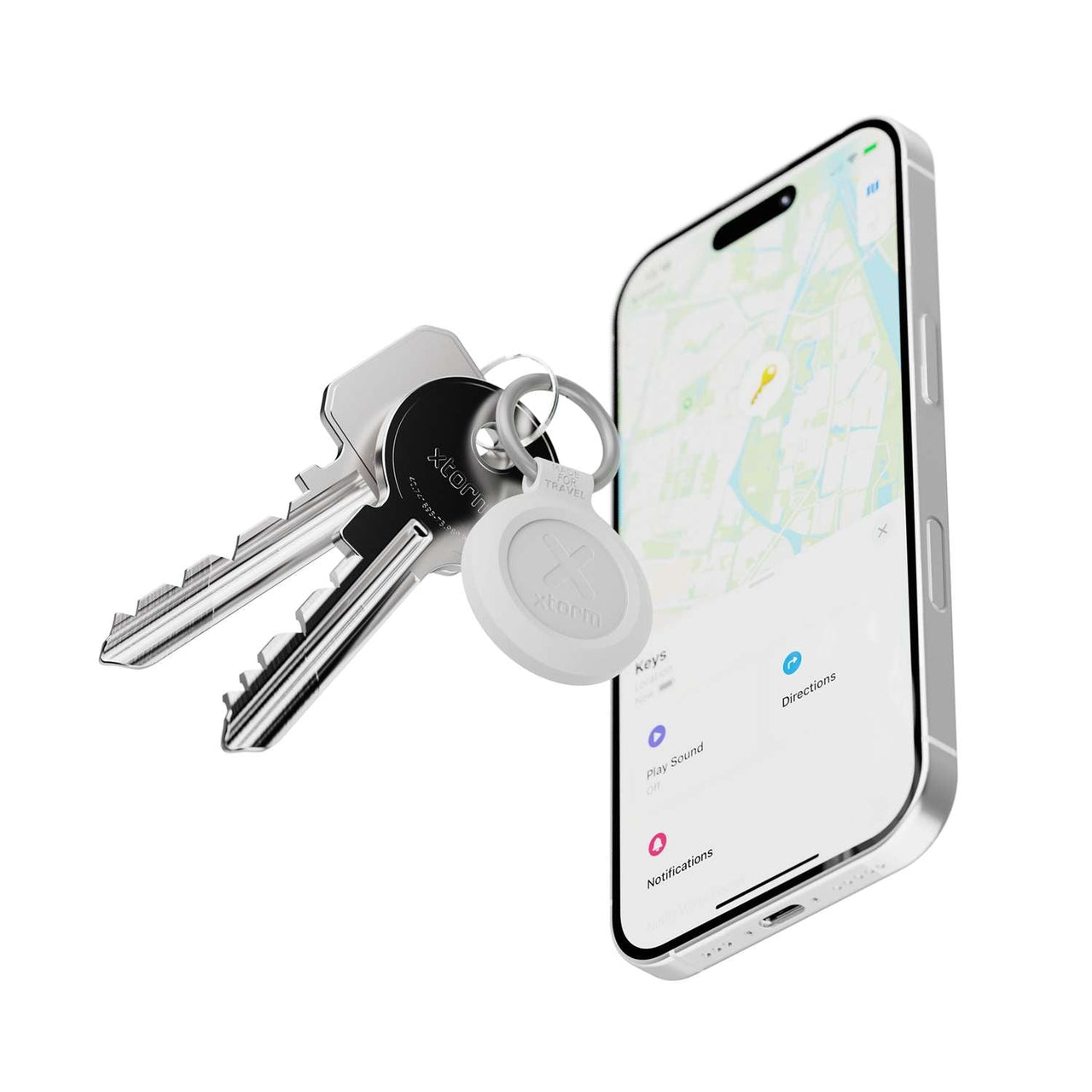 Xtorm Water-resistant TravelTag - Ash White