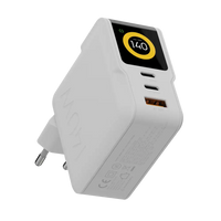 NextGen 140W Laptop Snellader - 3 poorten (2x USB-C PD + USB-A) - Dusk White