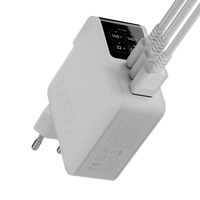 NextGen 140W Laptop Snellader - 3 poorten (2x USB-C PD + USB-A) - Dusk White