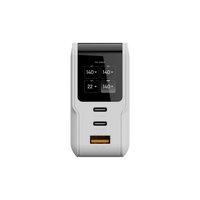 NextGen 140W Laptop Snellader - 3 poorten (2x USB-C PD + USB-A) - Dusk White