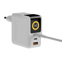 NextGen 140W Laptop Snellader - 3 poorten (2x USB-C PD + USB-A) - Dusk White