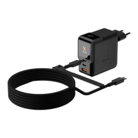 NextGen 140W Laptop Snellader - 3 poorten (2x USB-C PD + USB-A) - Midnight Black