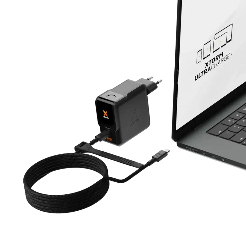 NextGen 140W Laptop Snellader - 3 poorten (2x USB-C PD + USB-A) - Midnight Black