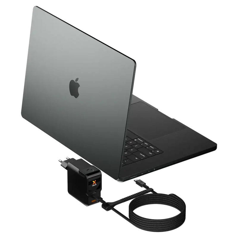 NextGen 140W Laptop Snellader - 3 poorten (2x USB-C PD + USB-A) - Midnight Black