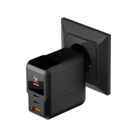 NextGen 140W Laptop Snellader - 3 poorten (2x USB-C PD + USB-A) - Midnight Black