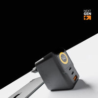 NextGen 140W Laptop Snellader - 3 poorten (2x USB-C PD + USB-A) - Midnight Black
