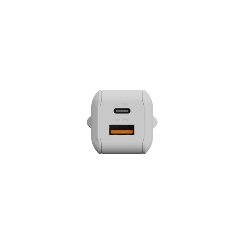 NextGen 25W Snellader - 2 poorten (USB-C PD + USB-A) - Dusk White