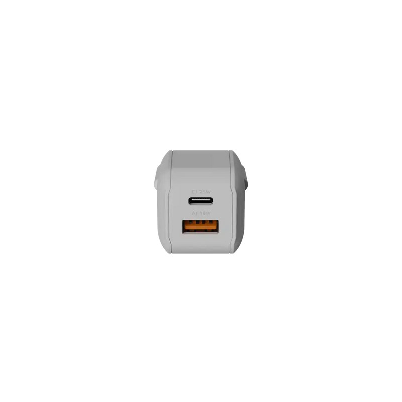 NextGen 25W Snellader - 2 poorten (USB-C PD + USB-A) - Dusk White