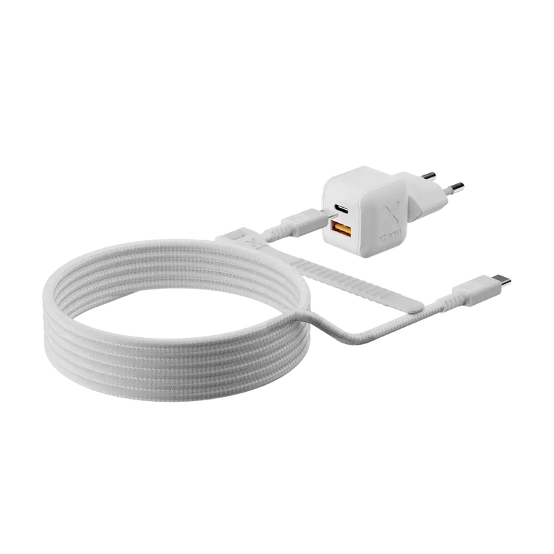 NextGen 25W Snellader - 2 poorten (USB-C PD + USB-A) - Dusk White
