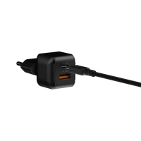 NextGen 25W Snellader - 2 poorten (USB-C PD + USB-A) - Midnight Black