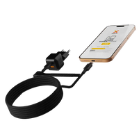 NextGen 25W Snellader - 2 poorten (USB-C PD + USB-A) - Midnight Black