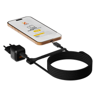 NextGen 25W Snellader - 2 poorten (USB-C PD + USB-A) - Midnight Black