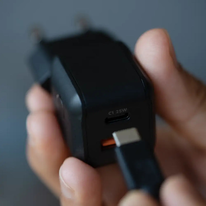 NextGen 25W Snellader - 2 poorten (USB-C PD + USB-A) - Midnight Black