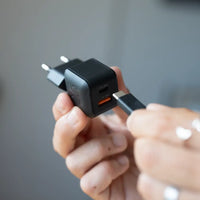 NextGen 25W Snellader - 2 poorten (USB-C PD + USB-A) - Midnight Black