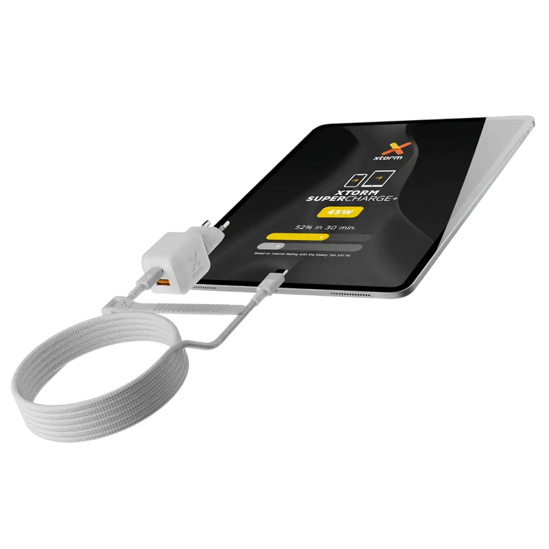 NextGen 45W Snellader - 2 poorten (USB-C PD + USB-A) - Dusk White