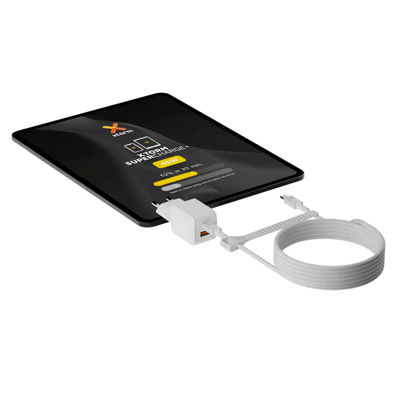 NextGen 45W Snellader - 2 poorten (USB-C PD + USB-A) - Dusk White