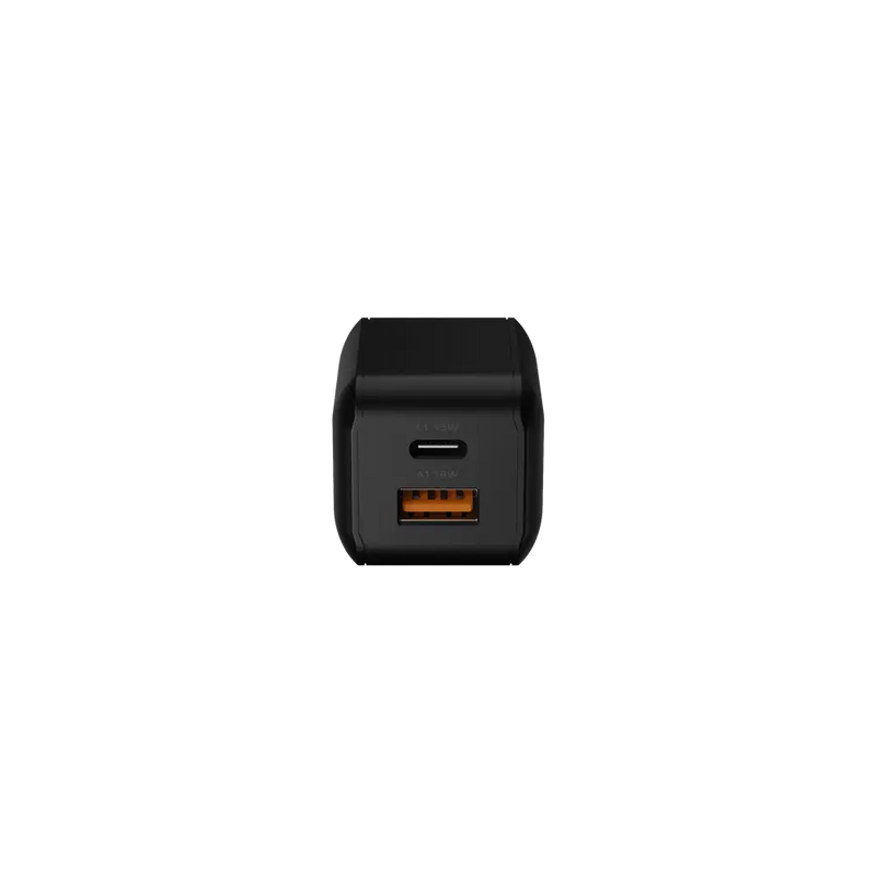 NextGen 45W Snellader - 2 poorten (USB-C PD + USB-A) - Midnight Black