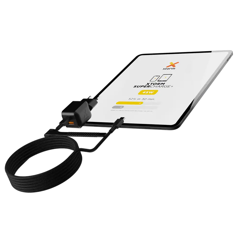NextGen 45W Snellader - 2 poorten (USB-C PD + USB-A) - Midnight Black