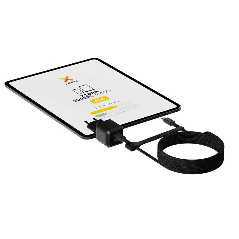 NextGen 45W Snellader - 2 poorten (USB-C PD + USB-A) - Midnight Black