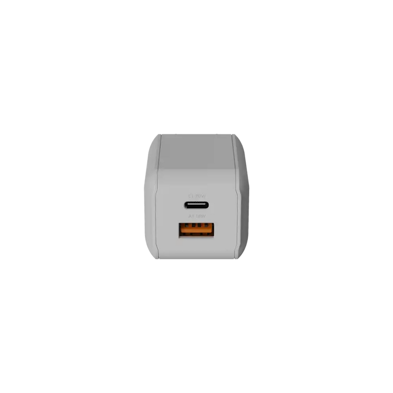 NextGen 70W Laptop Snellader - 2 poorten (USB-C PD + USB-A) - Dusk White
