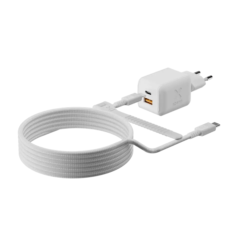 NextGen 70W Laptop Snellader - 2 poorten (USB-C PD + USB-A) - Dusk White
