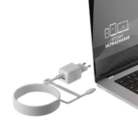 NextGen 70W Laptop Snellader - 2 poorten (USB-C PD + USB-A) - Dusk White