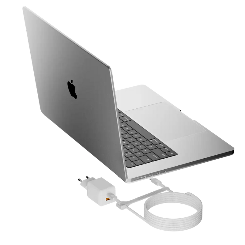NextGen 70W Laptop Snellader - 2 poorten (USB-C PD + USB-A) - Dusk White