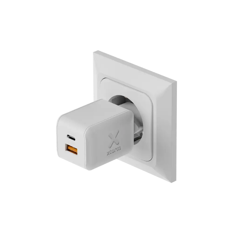 NextGen 70W Laptop Snellader - 2 poorten (USB-C PD + USB-A) - Dusk White