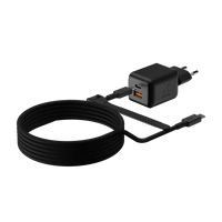 NextGen 70W Laptop Snellader - 2 poorten (USB-C PD + USB-A) - Midnight Black