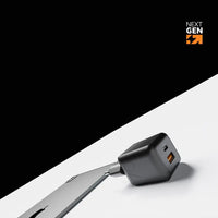 NextGen 70W Laptop Snellader - 2 poorten (USB-C PD + USB-A) - Midnight Black