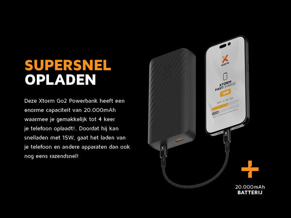 Powerbank Go2 20000mAh Black 2/13