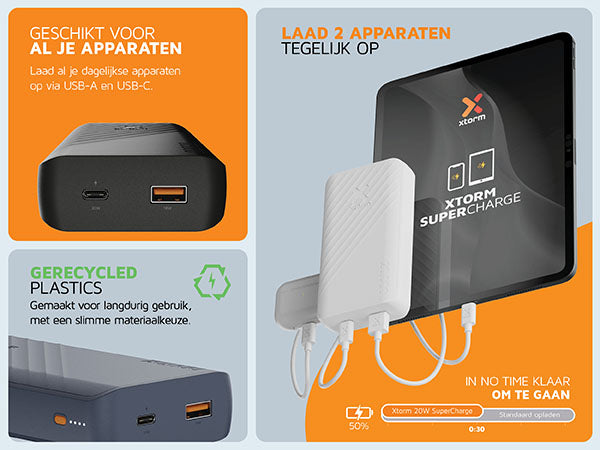 Go2 Powerbank 20W - 20.000 mAh - Blue 3/6
