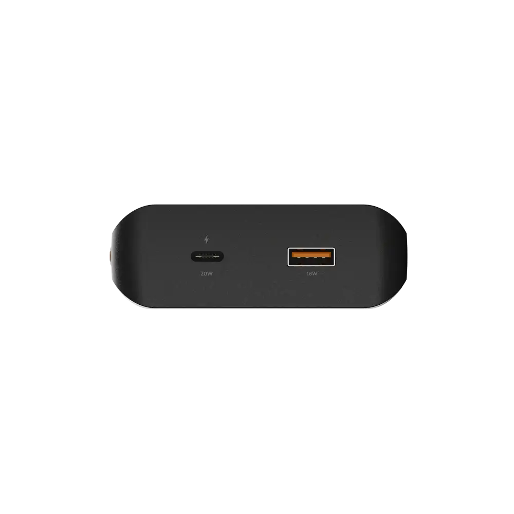 Go2 Powerbank 20W - 10.000 mAh met Solar en Lamp - Charcoal Black - Xtorm NL