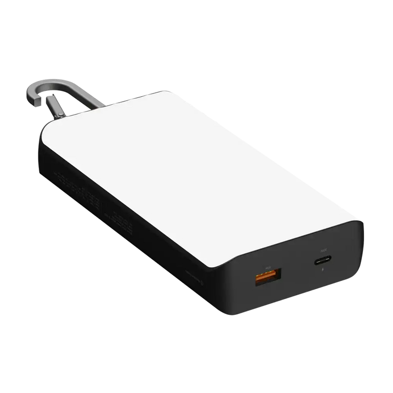 Go2 Powerbank 20W - 10.000 mAh met Solar en Lamp - Charcoal Black