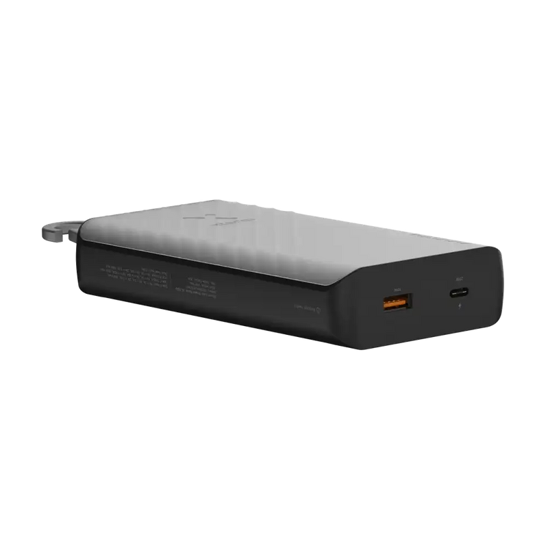 Go2 Powerbank 20W - 10.000 mAh met Solar en Lamp - Charcoal Black