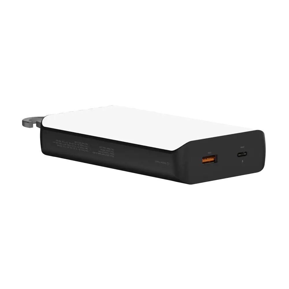 Go2 Powerbank 20W - 10.000 mAh met Solar en Lamp - Charcoal Black - Xtorm NL